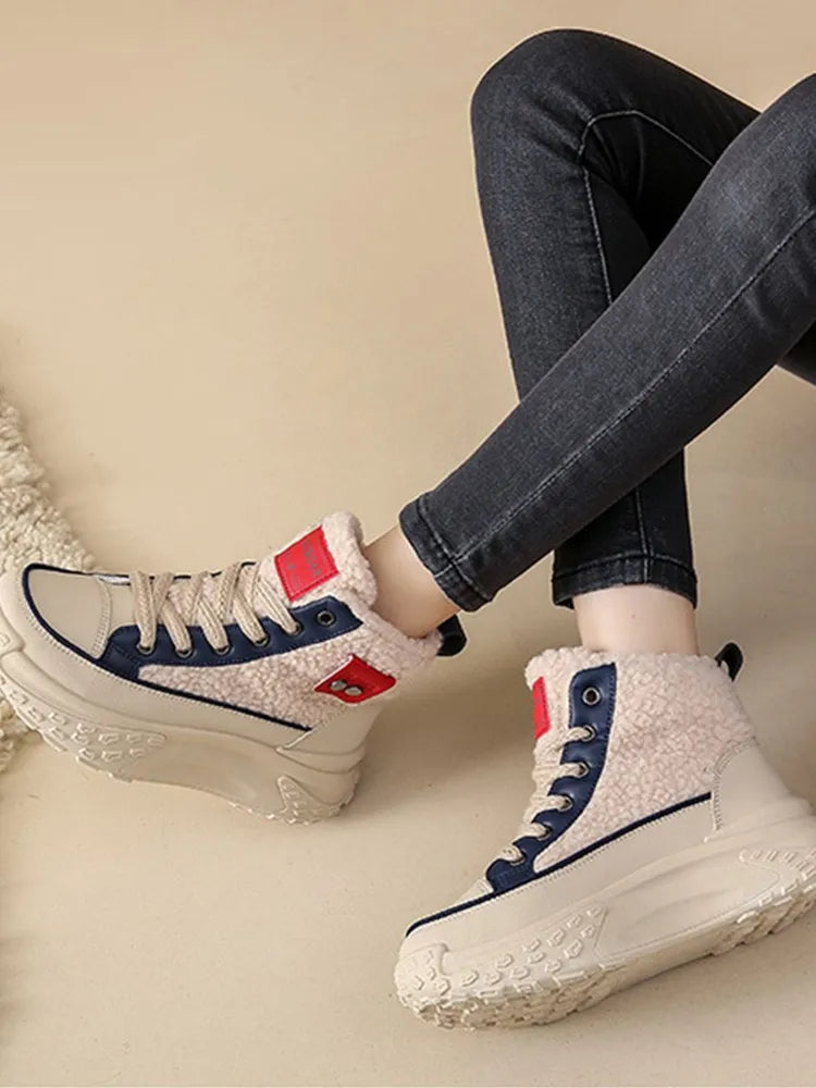 Sneeuwlaarzen Dames Met Dikke Warme Zool Voor Winter