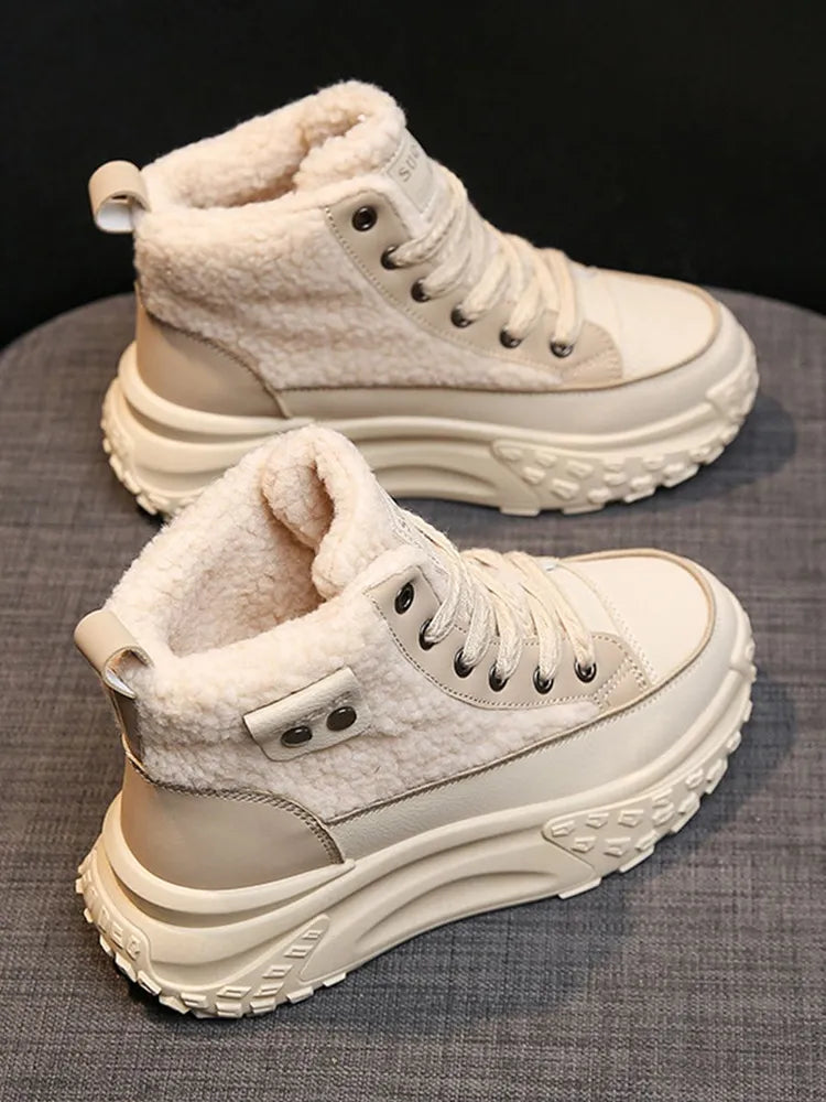 Sneeuwlaarzen Dames Met Dikke Warme Zool Voor Winter