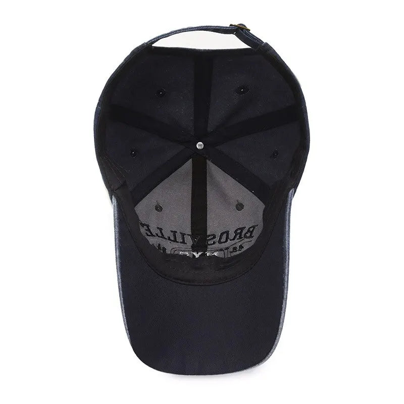 Casual Katoenen Baseball Cap Voor Mannen Geborduurd In Verschillende Kleuren Met Comfortabele Pasvorm