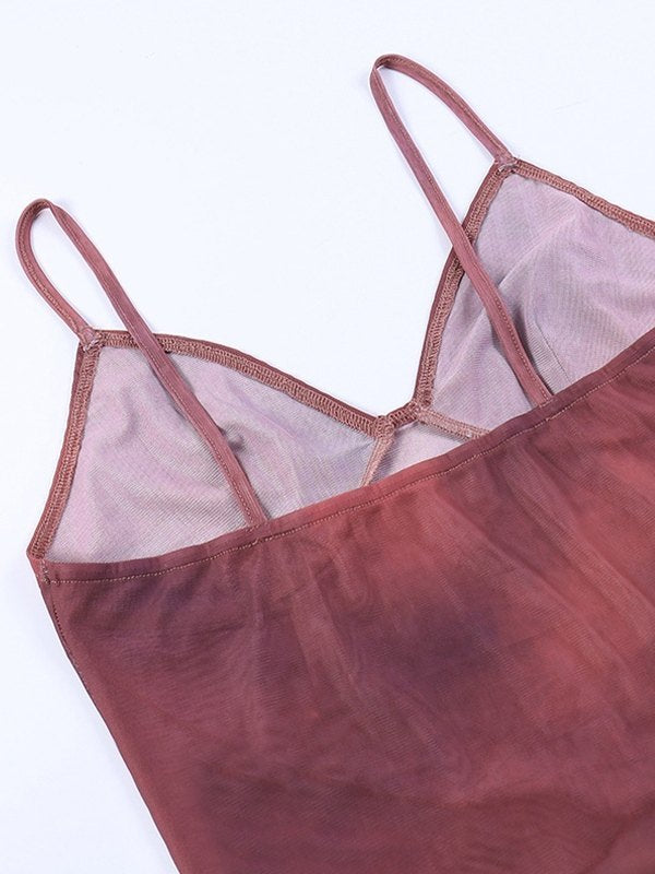 Crisscross mesh crop cami top 5