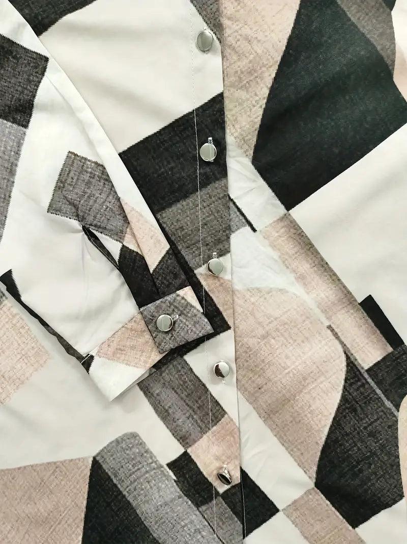 Dames Overhemd Katoen Ruitprint 7