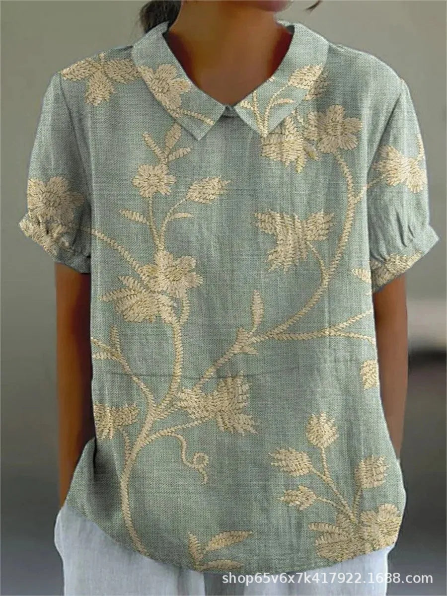 FLORA | Shirt met bloemenprint 0