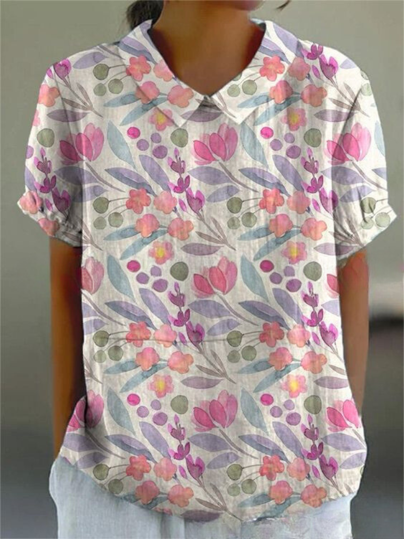 FLORA | Shirt met bloemenprint 10