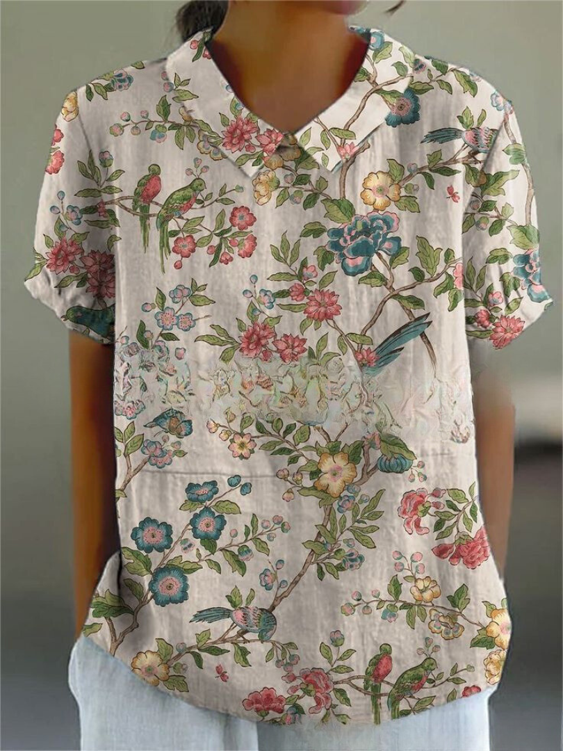 FLORA | Shirt met bloemenprint 11