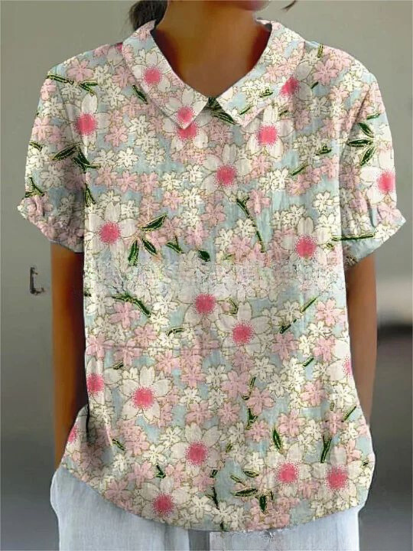 FLORA | Shirt met bloemenprint 6