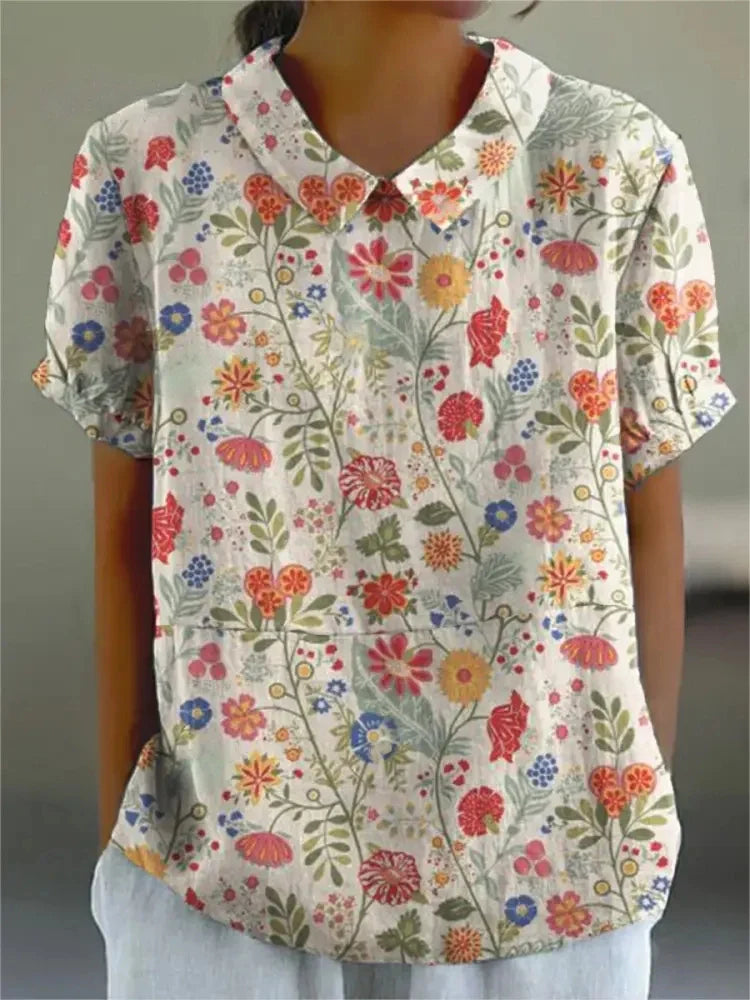 FLORA | Shirt met bloemenprint 9