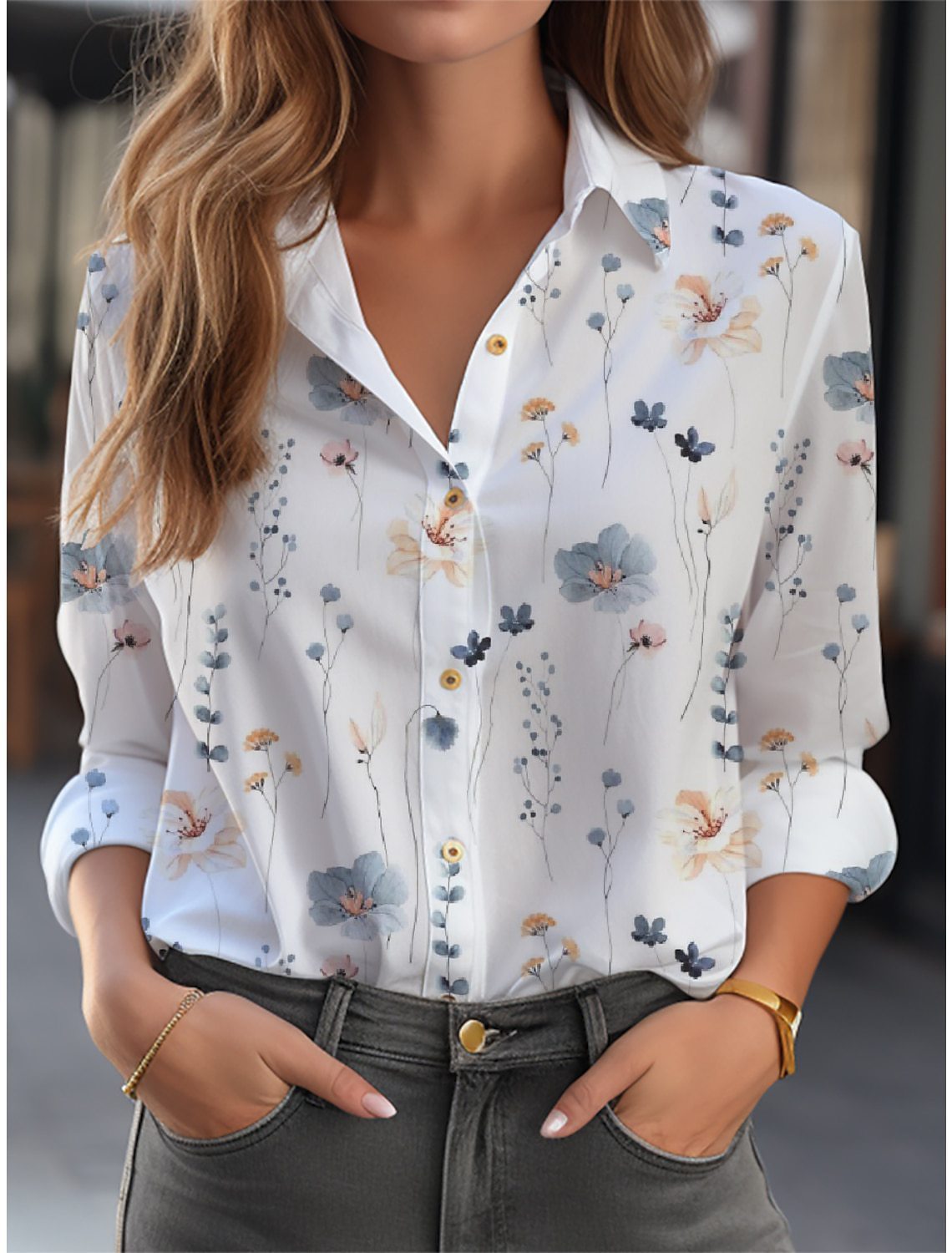 FLORIEN | Blouse met bloemenprint 1