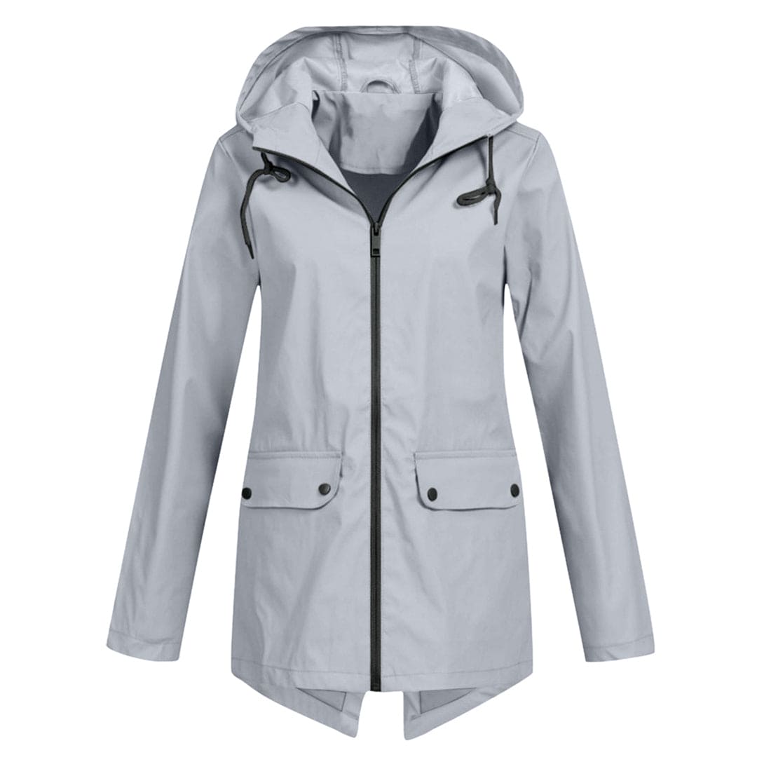 Dames Hoodie Regenjas – Waterdichte Jas met Capuchon voor Droog Comfort