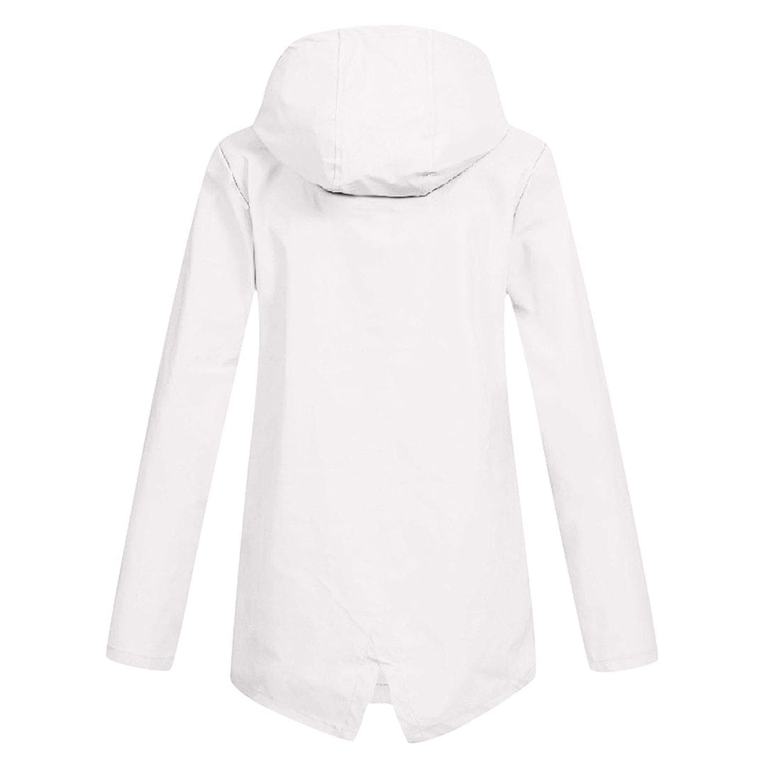 Dames Hoodie Regenjas – Waterdichte Jas met Capuchon voor Droog Comfort