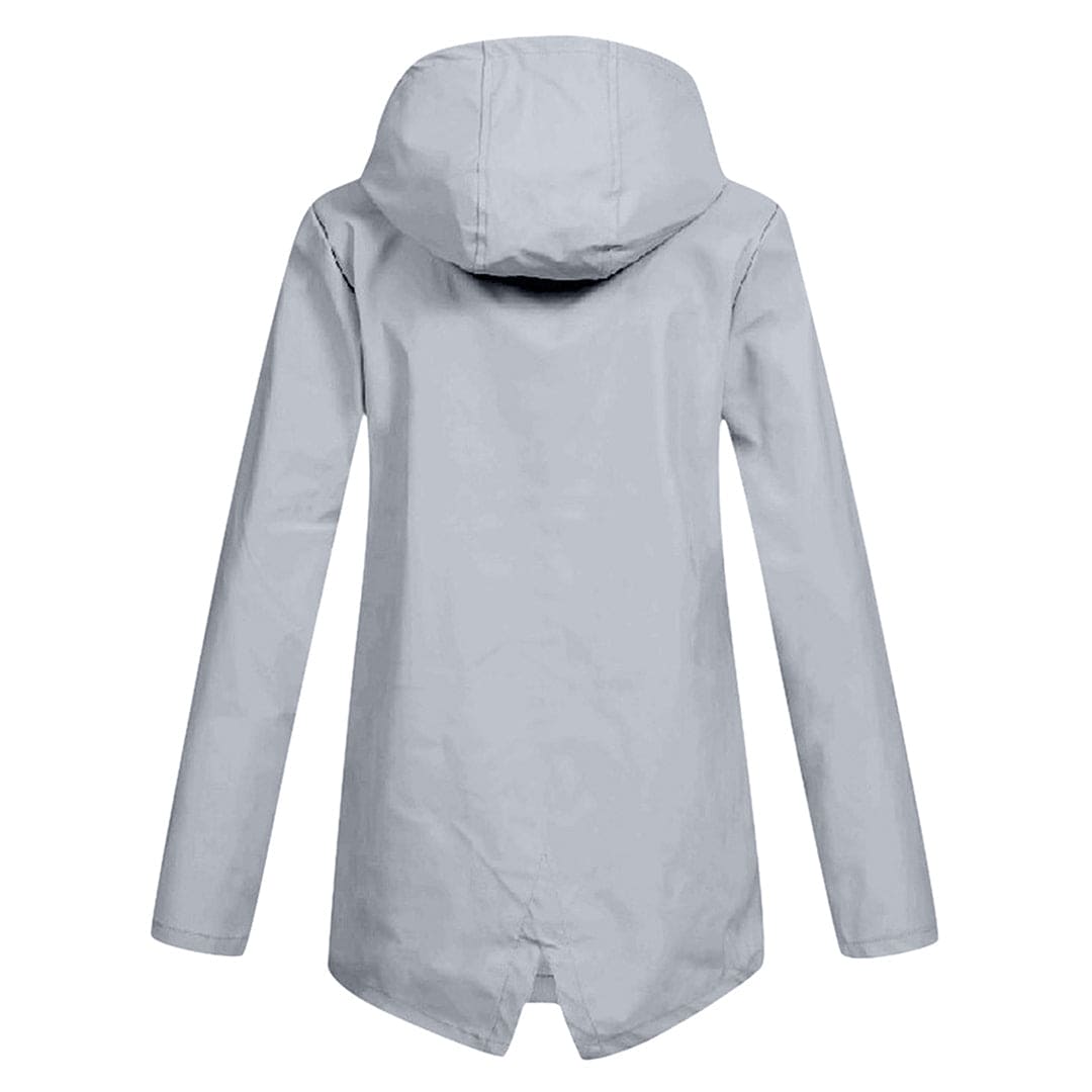Dames Hoodie Regenjas – Waterdichte Jas met Capuchon voor Droog Comfort