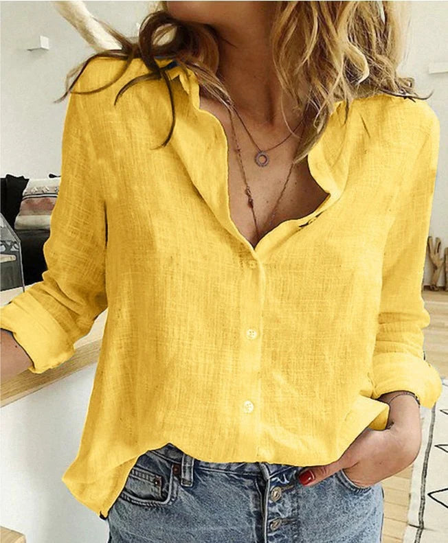 Blouse Dames Zomer Luchtige Stijl Met Kleurenkeuzes