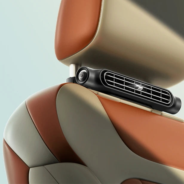 Innovatieve Auto Stoel Ventilator met 3 Snelheden en USB Voeding - Zwart/Wit 0