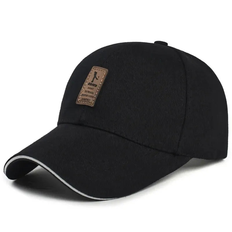 Katoenen Baseballcap voor Mannen met Zonnebescherming