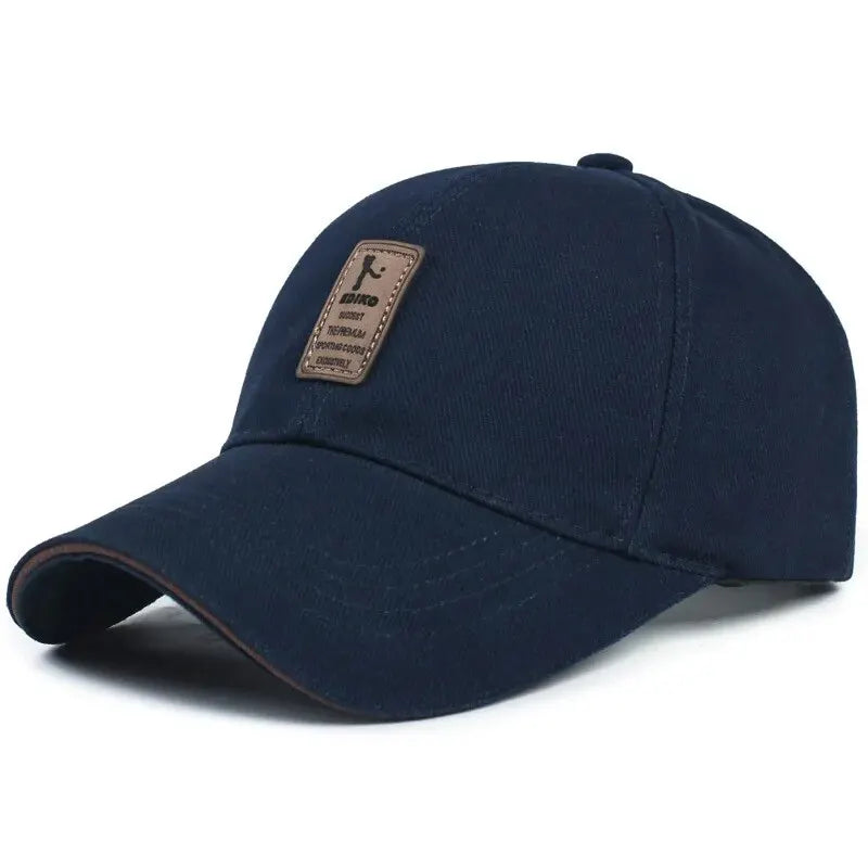 Katoenen Baseballcap voor Mannen met Zonnebescherming