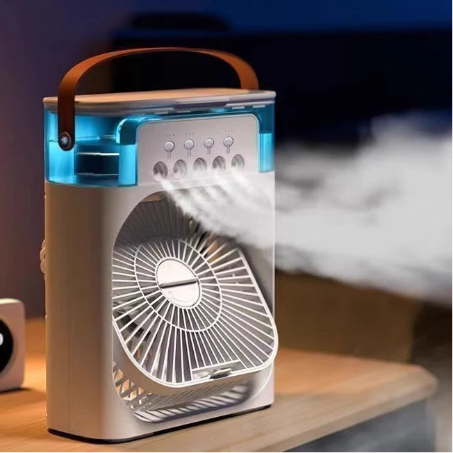 Multifunctionele Luchtkoeler 3-in-1 met LED Nachtlamp en Humidifier 0