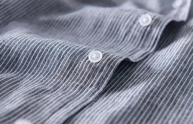 Linnen Shirt Gevoerd Lichtgewicht Ademend Casual Top
