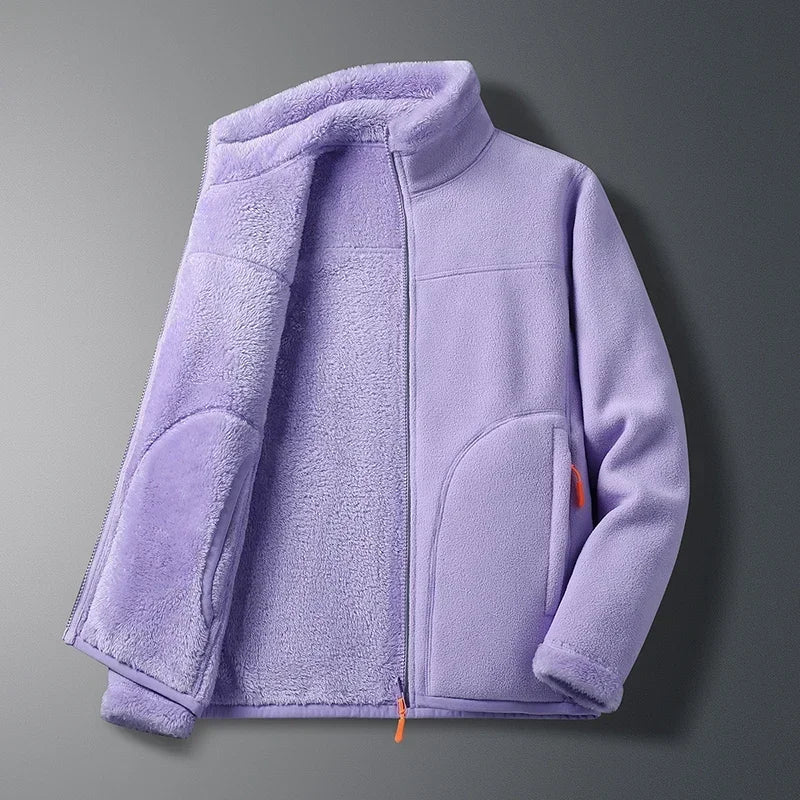 Dames Winter Skijas met Rits Hoge Kraag