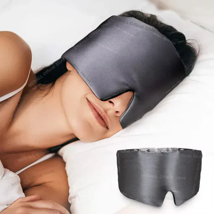 Slaapmasker Pure Zijde Ademende Barrière Tegen Licht