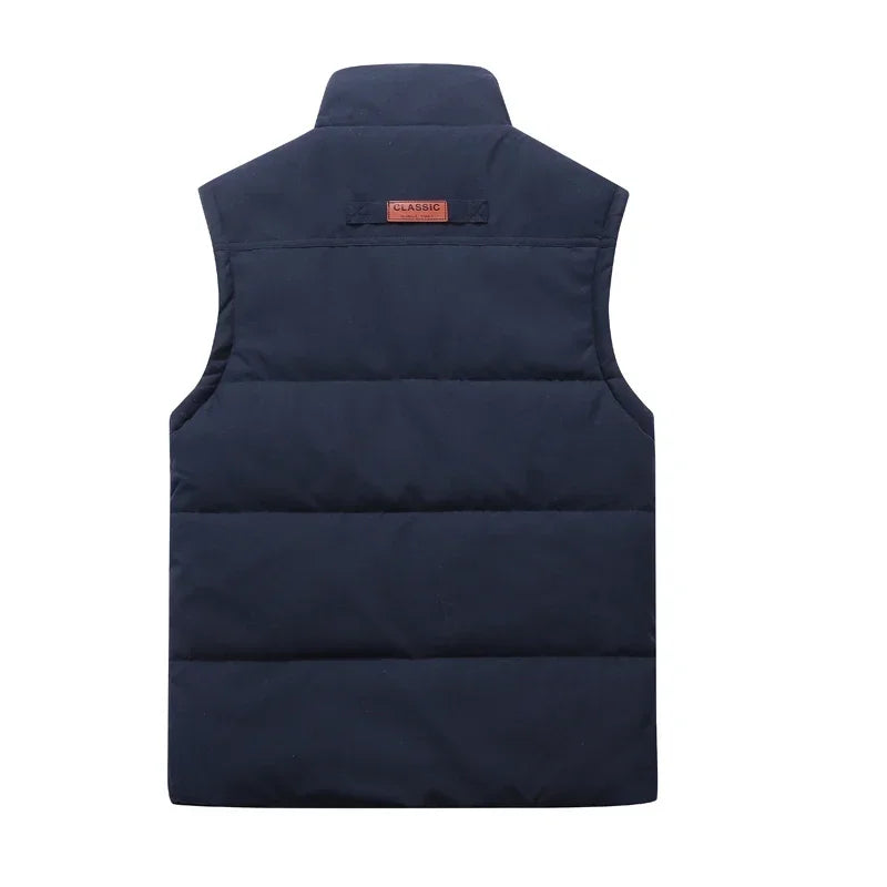 Bodywarmer Voor Heren Lichtgewicht Warmte Over Trui Blauw