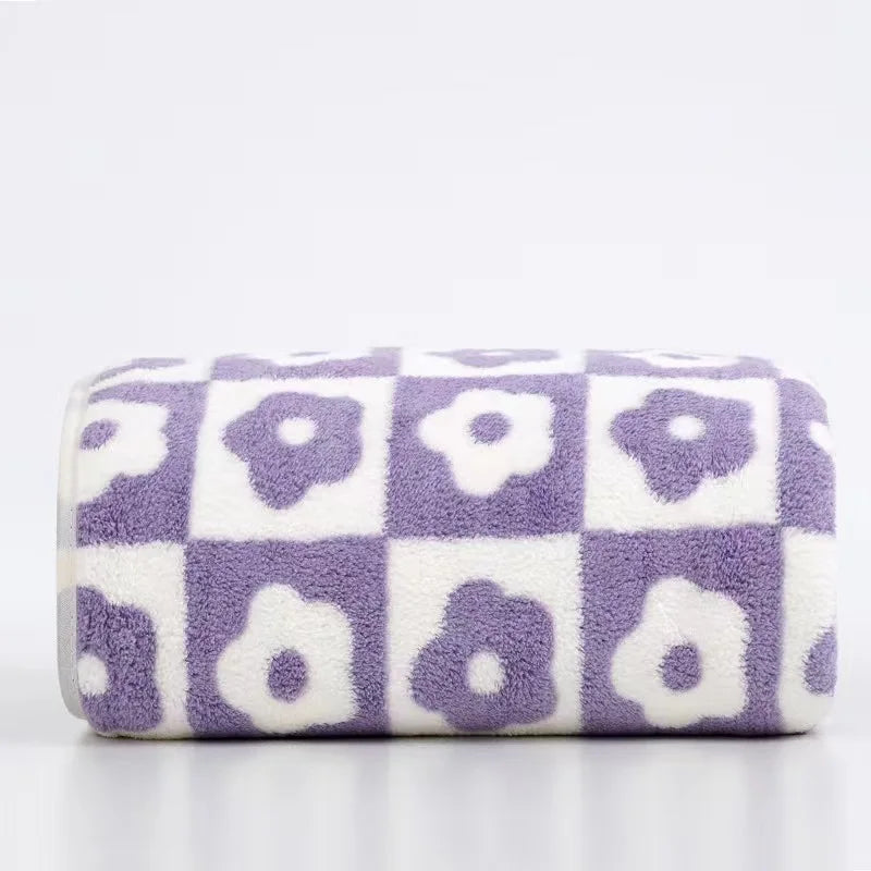 Sneldrogende Microfiber Gezichtsdoek 35x75 cm met Bloemenpatroon 2