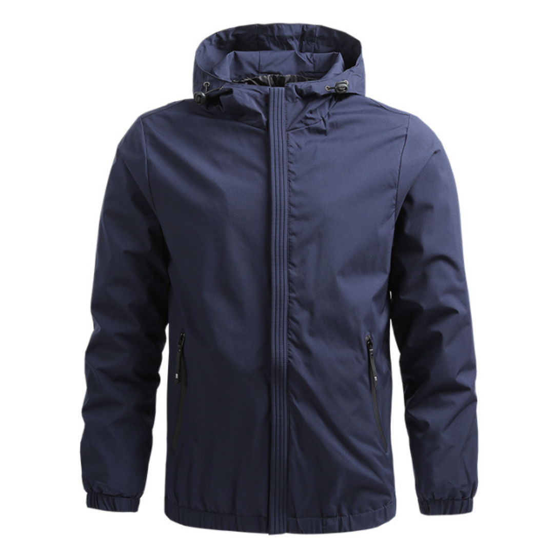 Heren Outdoor Regenjas – Lichte Hoodie Windbreaker voor Sport en Dagelijks Gebruik