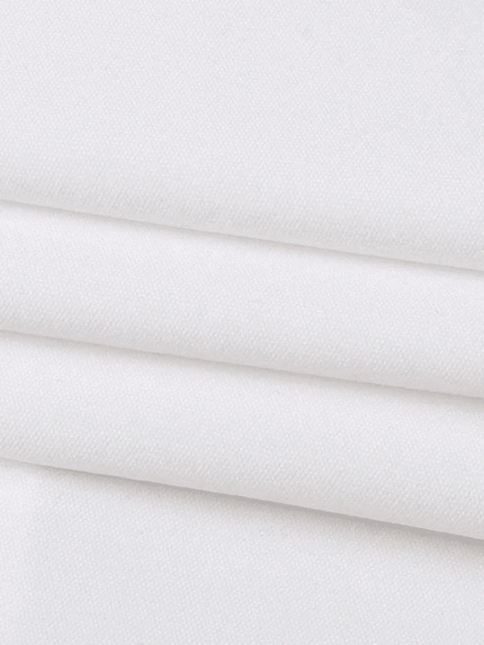 Witte vintage tanktop met knoopjes aan de voorkant en kantversiering 4