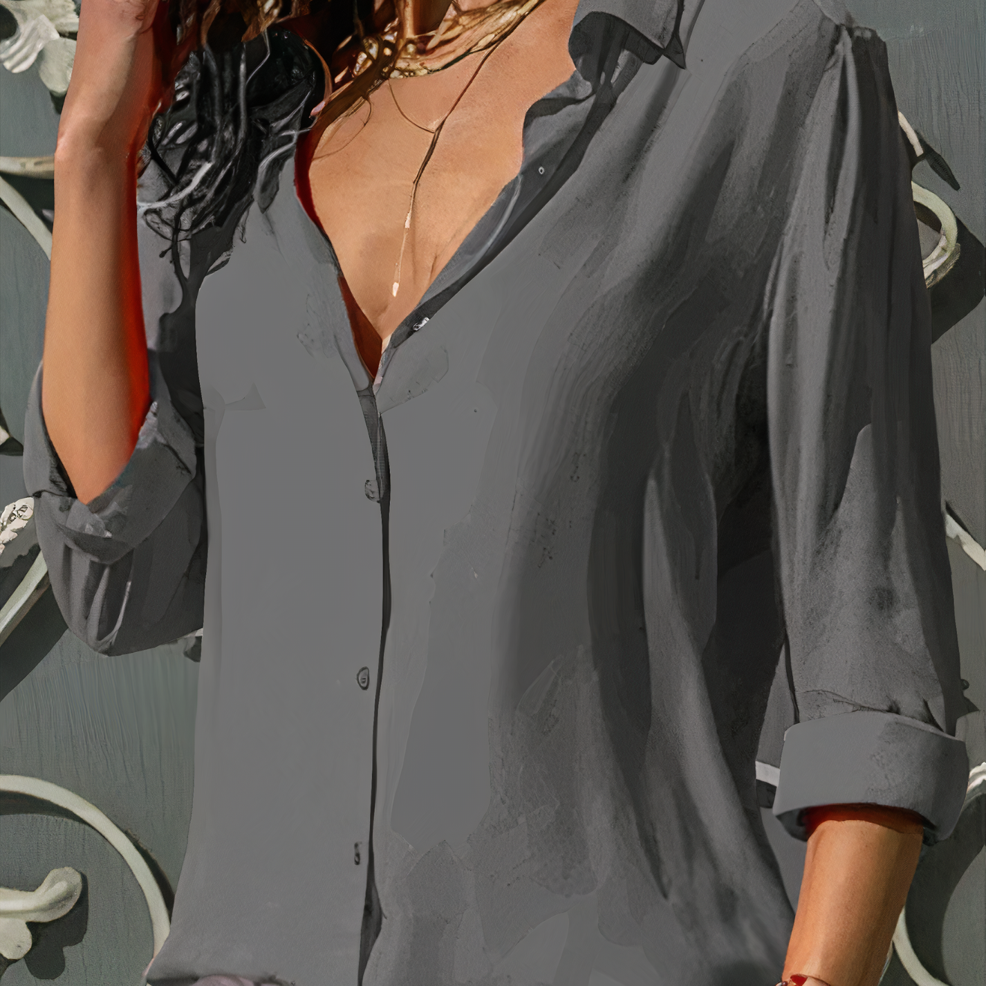 XAVIERA | Elegante blouse met lange mouwen 5