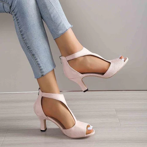 Hakken Dames Open Hak Comfort Geheel Stijlvol En Duurzaam - Hakken Dames