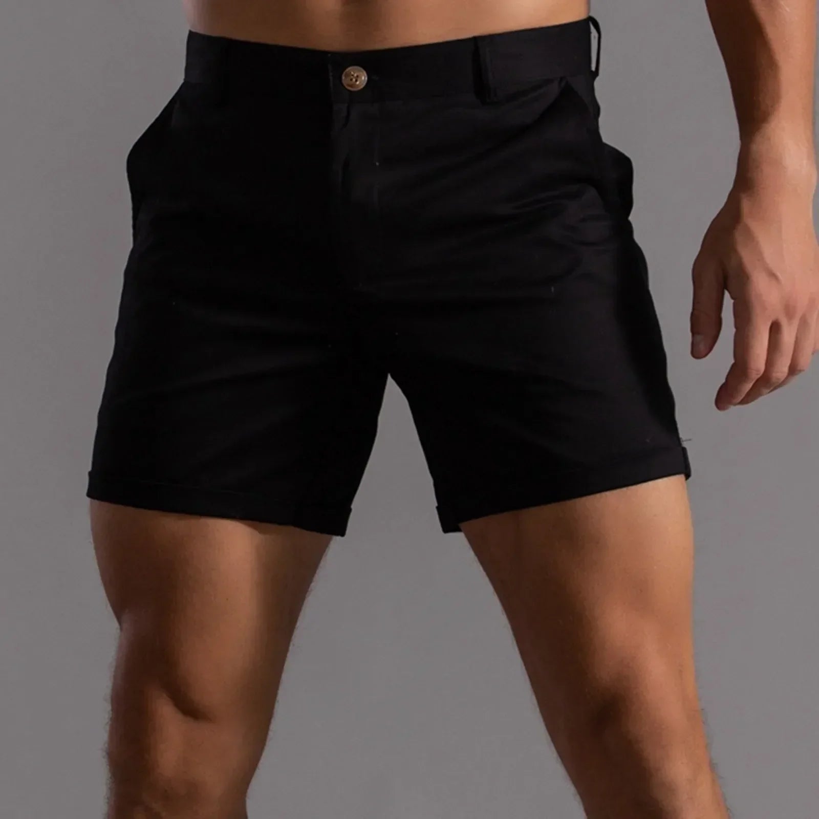 Chino Shorts Katoen Comfort Voor Heren Zomer Pasvorm