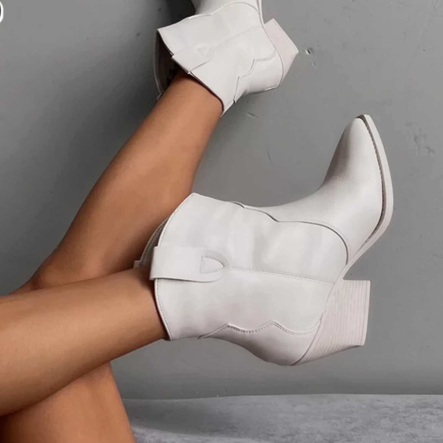 Dames Zwarte Waterdichte Leren Cowboylaarzen Comfortabel - Winterlaarzen