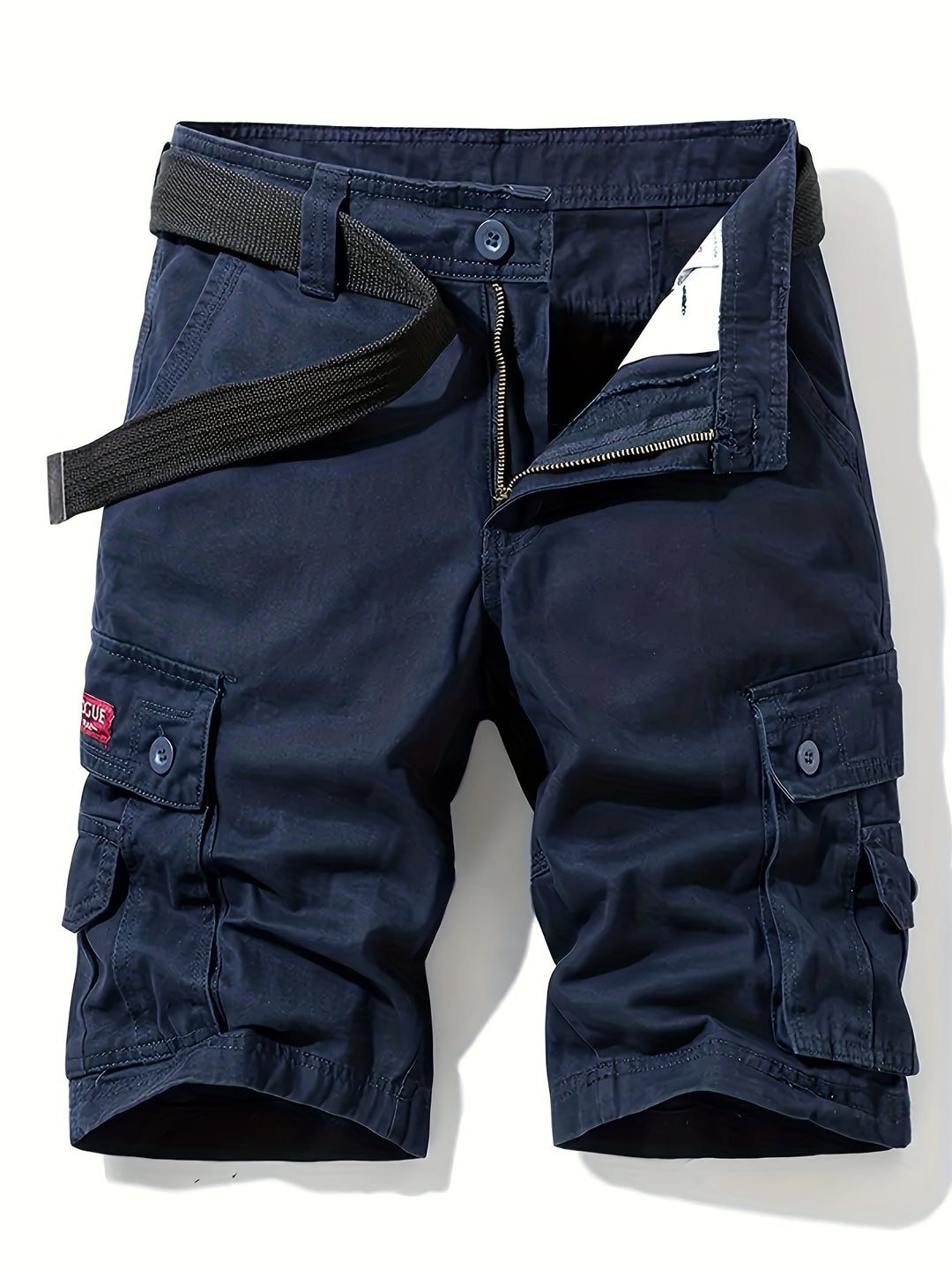 Heren Cargo Shorts met Katoen voor Zomer | Klassiek Design met Taille Trekkoord en Multi-Pockets voor Outdoor Activiteiten