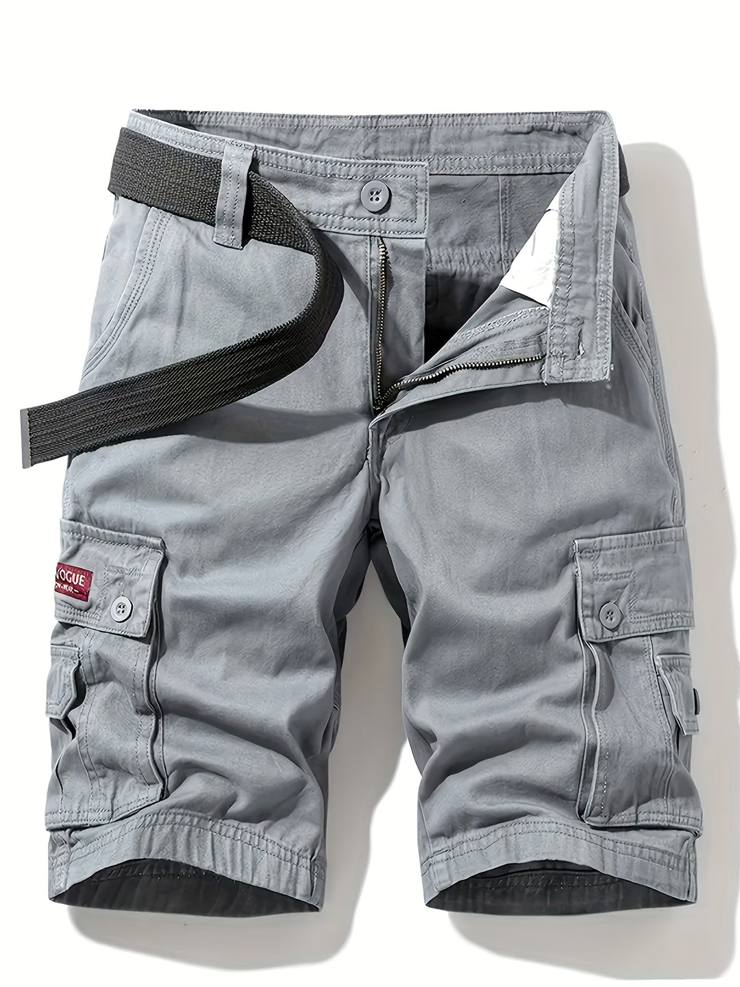 Heren Cargo Shorts met Katoen voor Zomer | Klassiek Design met Taille Trekkoord en Multi-Pockets voor Outdoor Activiteiten