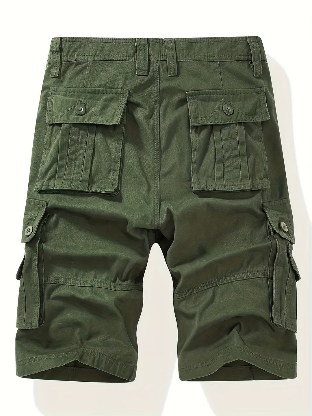 Heren Cargo Shorts met Katoen voor Zomer | Klassiek Design met Taille Trekkoord en Multi-Pockets voor Outdoor Activiteiten