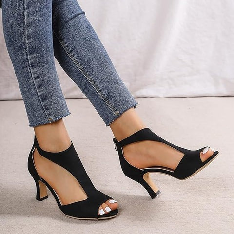 Hakken Dames Open Hak Comfort Geheel Stijlvol En Duurzaam - Hakken Dames