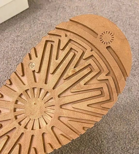 Dames Platform Mini Boots Zachte Voering Schapenvacht Chique - Winterlaarzen