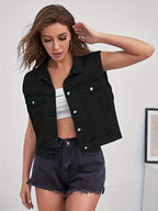 Mouwloze Dames Spijkerjas - Tijdloos, veelzijdig denim-item