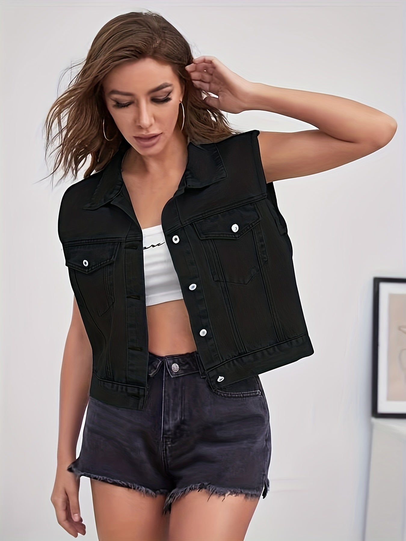 Mouwloze Dames Spijkerjas - Tijdloos, veelzijdig denim-item