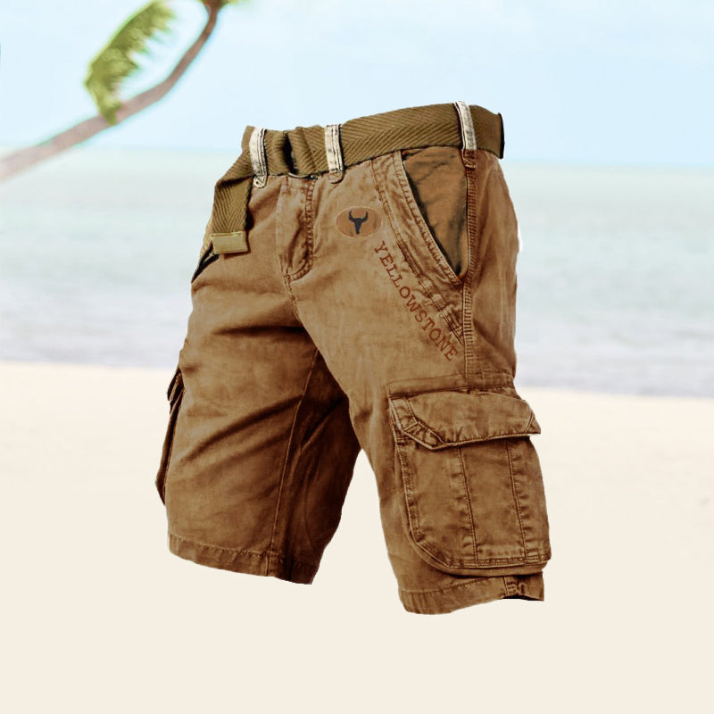 Veelzijdige Cargo Shorts Voor Heren Met Ruime Opbergzakken En Comfortabele Pasvorm