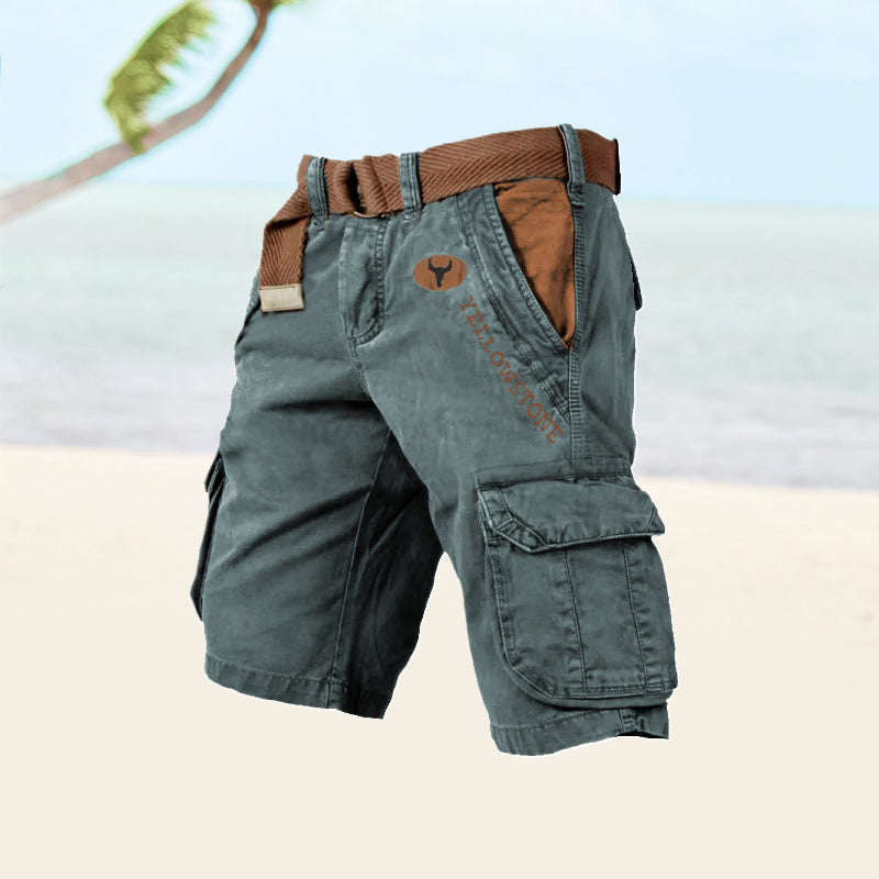 Veelzijdige Cargo Shorts Voor Heren Met Ruime Opbergzakken En Comfortabele Pasvorm