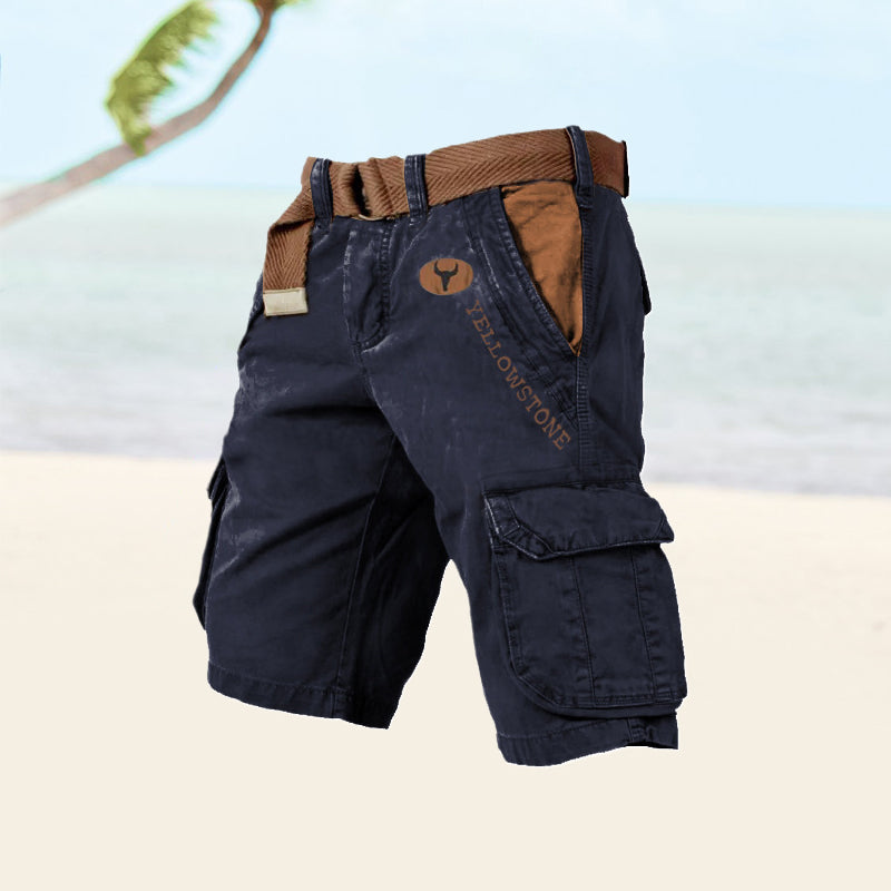 Veelzijdige Cargo Shorts Voor Heren Met Ruime Opbergzakken En Comfortabele Pasvorm