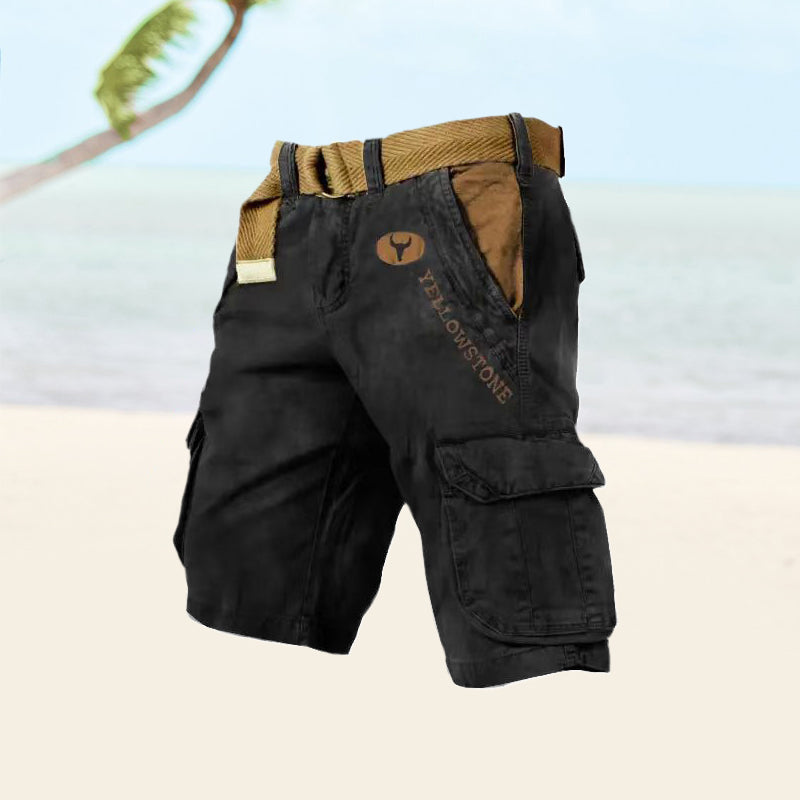 Veelzijdige Cargo Shorts Voor Heren Met Ruime Opbergzakken En Comfortabele Pasvorm