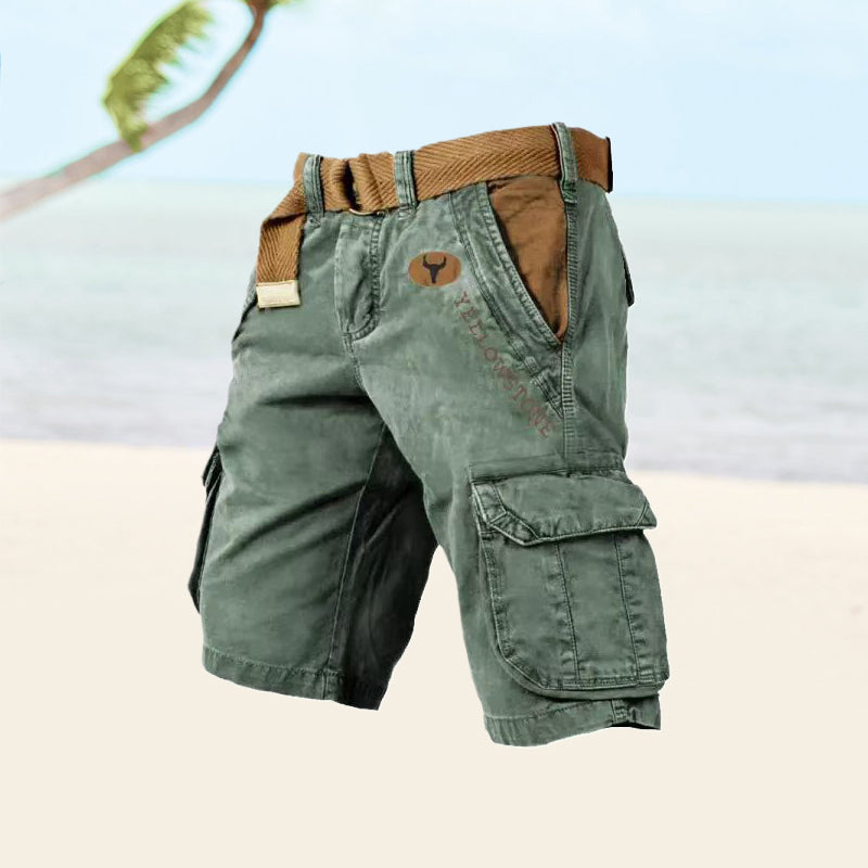 Veelzijdige Cargo Shorts Voor Heren Met Ruime Opbergzakken En Comfortabele Pasvorm
