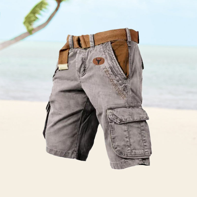 Veelzijdige Cargo Shorts Voor Heren Met Ruime Opbergzakken En Comfortabele Pasvorm