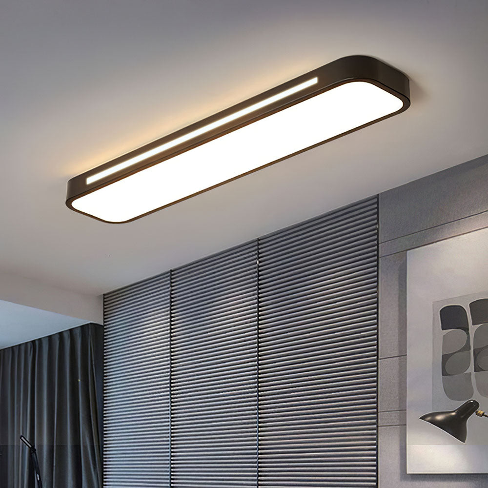 Moderne Nordic Minimalistische Lange LED Dimbare Plafondverlichting voor Woonkamer en Eetkamer