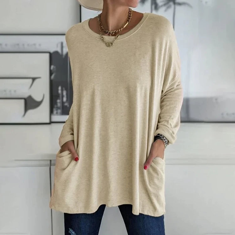 Dames Trui / Pullover - Zacht, casual en oversized met ronde hals