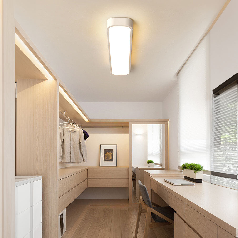 Moderne Nordic Minimalistische Lange LED Dimbare Plafondverlichting voor Woonkamer en Eetkamer