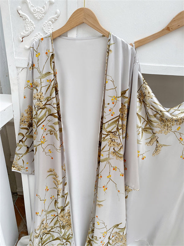Amélie Luxe Satijnen Pyjama Set (4-delig) voor Dames
