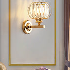 Contemporary Ronde Kristallen Hal Wandlamp Voor Elegante Gangen en Woonruimtes