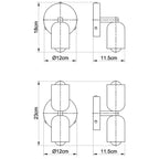 Crème Stijl Enkele Kop Metalen Wandlamp voor Moderne Interieurs