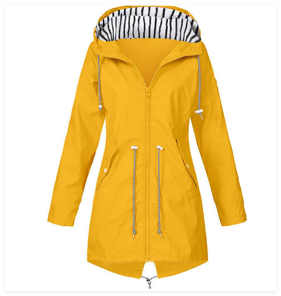Waterdichte Jas Met Capuchon Lichtgewicht Pasvorm Comfort - Winterjas Dames